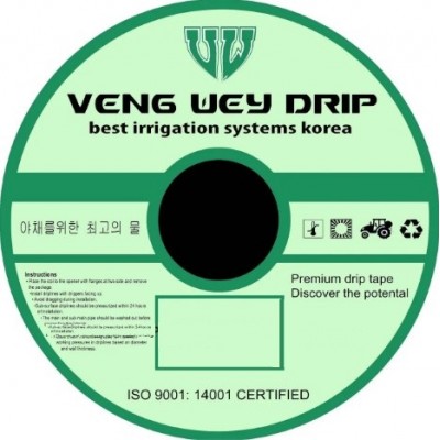 Крапельна стрічка Veng Wey Drip 8mil 15см 1,4 л/год 1000м Емітерна